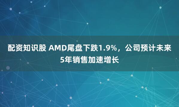 配资知识股 AMD尾盘下跌1.9%，公司预计未来5年销售加速增长